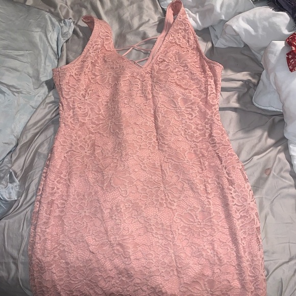 Guess Pink Lace Dress - Picture 3 of 5
